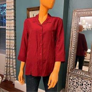 KAREN SCOTT Career Blouse Petite
